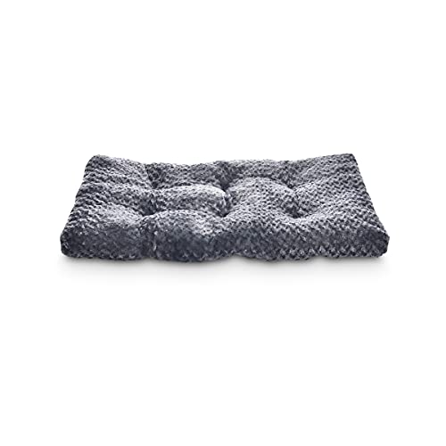 AmazonBasics Pet Dog Bed Pad, 35 x 23 x 3 Inch, Grey Swirl