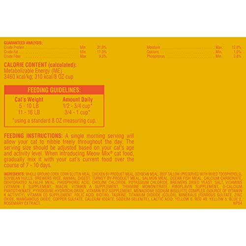 Meow Mix Indoor Health Dry Cat Food, 14.2 Pounds