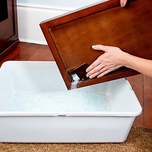 THE REFINED FELINE Catch for The Refined Litter Box, Mahogany