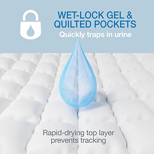 Wee-Wee Puppy Pee Pads 50 Count Standard 22" x 23" - Eco-Friendly