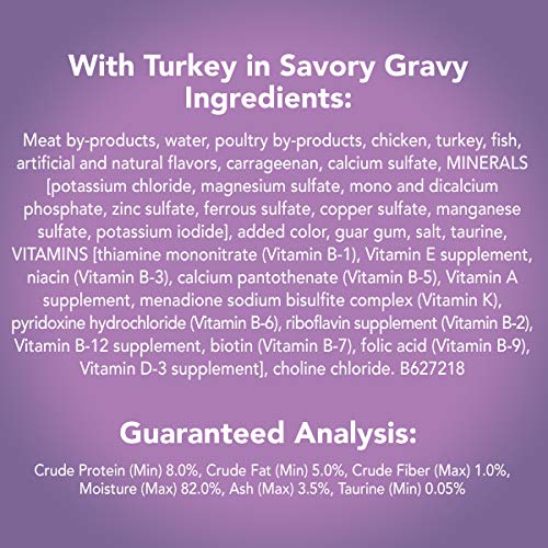 Purina Friskies Gravy Pate Wet Cat Food, Extra Gravy Pate With Turkey in Savory Gravy - (24) 5.5 oz. Cans