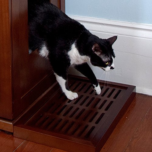 THE REFINED FELINE Catch for The Refined Litter Box, Mahogany