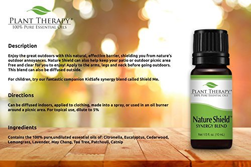 Plant Therapy Nature Shield Essential Oil Synergy | Natural Insect Repellent Blend | 100% Pure, Undiluted, Natural Aromatherapy, Therapeutic Grade | 30 milliliter (1 ounce)