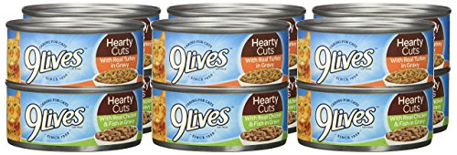 9Lives Gravy Favorites Wet Cat Food Variety Pack, 5.5Oz Cans (Pack Of 12), Pack