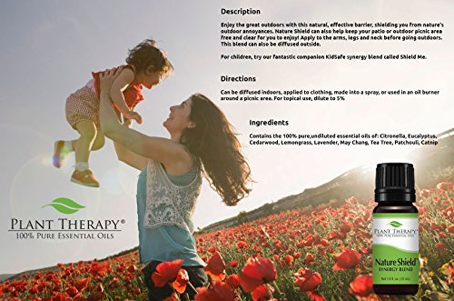 Plant Therapy Nature Shield Essential Oil Synergy | Natural Insect Repellent Blend | 100% Pure, Undiluted, Natural Aromatherapy, Therapeutic Grade | 30 milliliter (1 ounce)