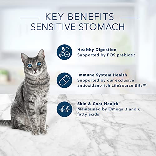 Blue Buffalo Sensitive Stomach Natural Adult Dry Cat Food, Chicken & Brown Rice 7-lb