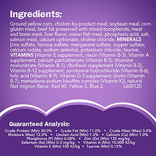 Friskies Dry Cat Food, Surfin' & Turfin' Favorites, 22 Lb Bag