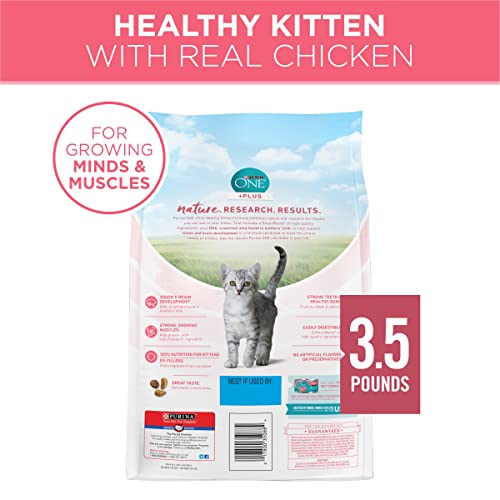 Purina ONE Natural Dry Kitten Food, Healthy Kitten - 3.5 lb. Bag