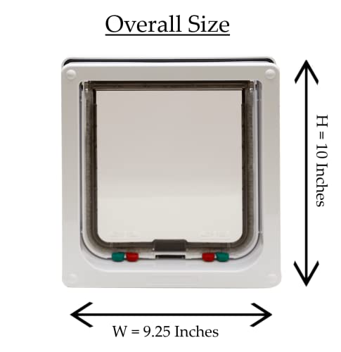 Ani Mate Cat Mate Large Cat Door, White