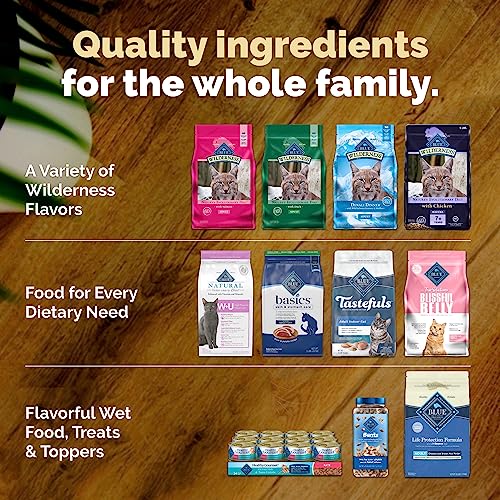 Blue Buffalo Wilderness High Protein Grain Free, Natural Mature Dry Cat Food, Chicken 5-lb