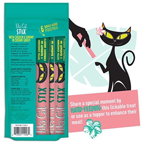 Tiki Cat Stix Wet Treats, Grain Free Lickable in Creamy Gravy
