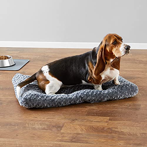 AmazonBasics Pet Dog Bed Pad, 35 x 23 x 3 Inch, Grey Swirl