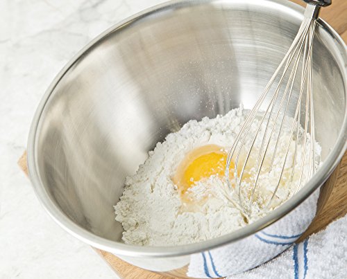 Fox Run Brands 2.75-Quart Stainless Steel Mixing Bowl, 9 x 9 x 4 inches, Metallic