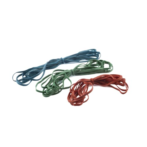 Alliance Rubber 08997 SuperSize Bands, Assorted Large Heavy Duty Latex Rubber Bands - 24 Pack, includes 8 bands of each size (12", 14", 17") in resealable bag