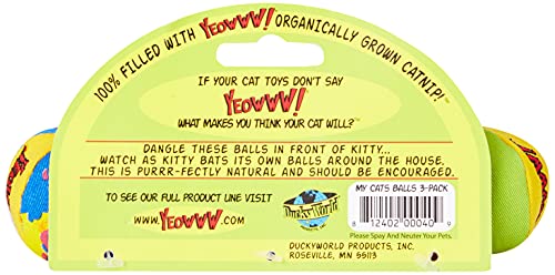 Yeowww My Cats Balls, 3 Balls per Pack