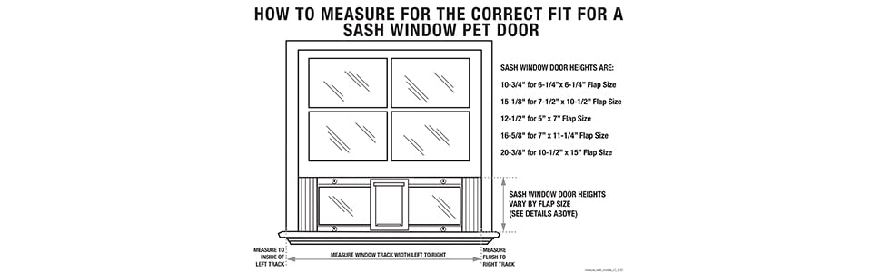 Ideal Pet Products Aluminum Sash Window Pet Door, Large, 7.5" x 10.5" Flap Size, White