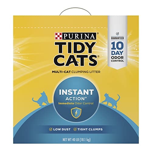 Purina Tidy Cats Instant Action Clumping Cat Litter - 40 lb. Box (00070230107121)