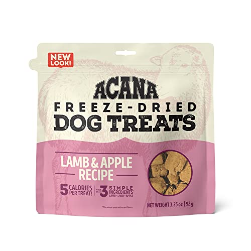 ACANA Singles Limited Ingredient Freeze-Dried Dog Treats, Lamb & Apple, Biologically Appropriate & Grain Free