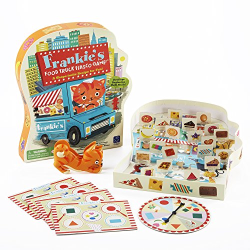 Educational Insights Frankie's Food Truck Fiasco Game, Shape Matching Preschool Game, Ages 4+
