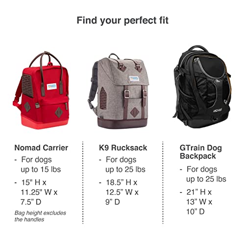 Kurgo Dog Carrier Backpack for Small Dogs and Cats, G-Train Pet Backpack Carrier, Airline Approved, Cat Backpack, Small Dog Backpack for Hiking and Travel, Waterproof Bottom, Chili Red (K01909)