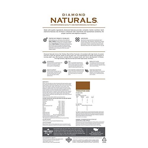 Diamond Naturals Real Meat Recipe High Protein Dry Cat Food, 6 lb