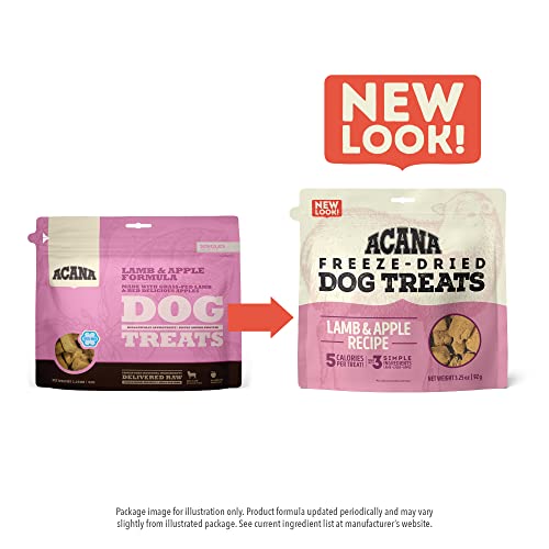 ACANA Singles Limited Ingredient Freeze-Dried Dog Treats, Lamb & Apple, Biologically Appropriate & Grain Free
