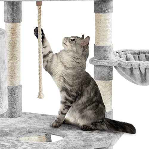 YAHEETECH 79 inches Multi-Level Cat Tree Condo with Scratching Post Pet Stand Play House Furniture Kitten Kitty Activity Tower