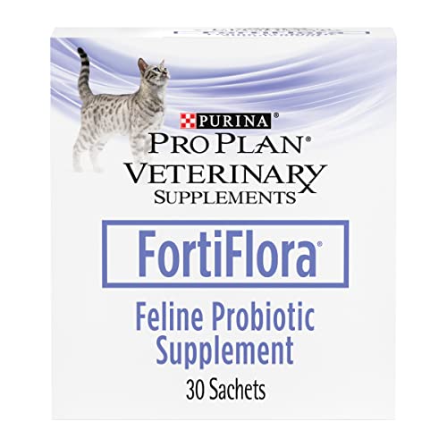 Purina Pro Plan Veterinary Diets Probiotics Cat Supplement, Fortiflora Feline Nutritional Supplement - 30 ct. Box
