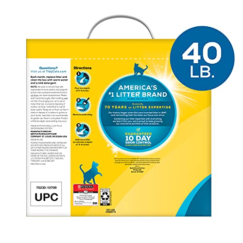 Purina Tidy Cats Instant Action Clumping Cat Litter - 40 lb. Box (00070230107121)