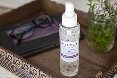 One Fur All Pet House Pet Friendly Freshening Room Spray in 6 Fragrances - Non Toxic - Concentrated Air Freshening Spray Neutralizes Pet Odor  Effective, Fast-Acting  4 oz - Pack of 2 (Mango Peach)