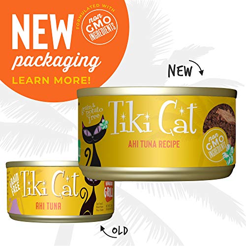 TIKI Cat Canned Food for Cats, Hawaii Grill Ahi Recipe (Pack of 12 2.8-Ounce Cans)