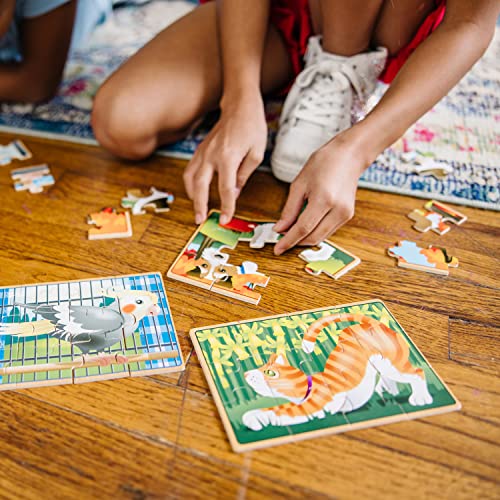 Melissa & Doug Wooden Jigsaw Puzzles in a Box - Pets
