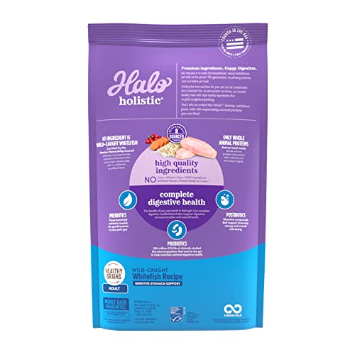 Halo Natural Dry Cat Food Sensitive Stomach Seafood Medley