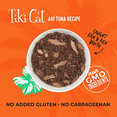 TIKI Cat Canned Food for Cats, Hawaii Grill Ahi Recipe (Pack of 12 2.8-Ounce Cans)