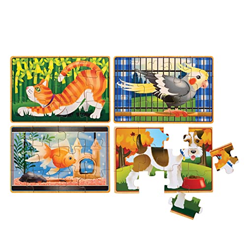 Melissa & Doug Wooden Jigsaw Puzzles in a Box - Pets