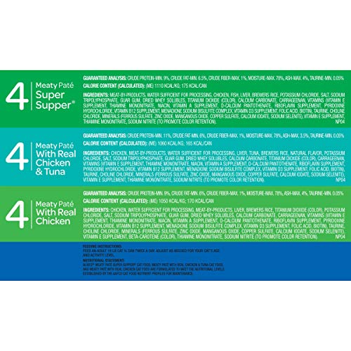 9Lives Paté Favorites Wet Cat Food Variety Pack, 5Oz Cans (Pack Of 12), Pack