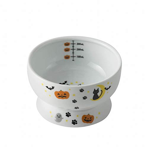 Necoichi Raised Stress Free Cat Water Bowl (Halloween Limited Edition, Regular)