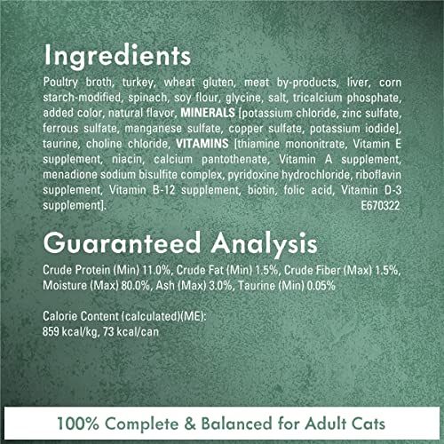 Purina Fancy Feast Wet Cat Food, Medleys Turkey Florentine With Garden Greens in a Delicate Sauce - (24) 3 oz. Cans