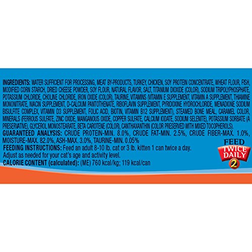 9Lives Hearty Cuts With Real Turkey, Chicken & Cheese In Gravy Wet Cat Food, 5.5Oz Cans (Pack Of 24)