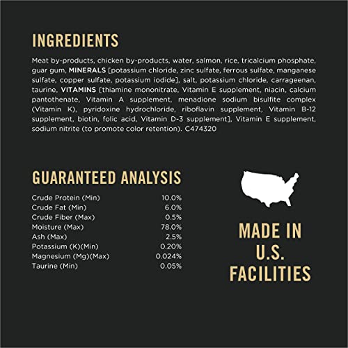 Purina Pro Plan Urinary Tract Health Pate Wet Cat Food, FOCUS Urinary Tract Health Formula With Salmon - (24) 3 oz. Pull-Top Cans, PRO PLAN Adult UTH Salmon