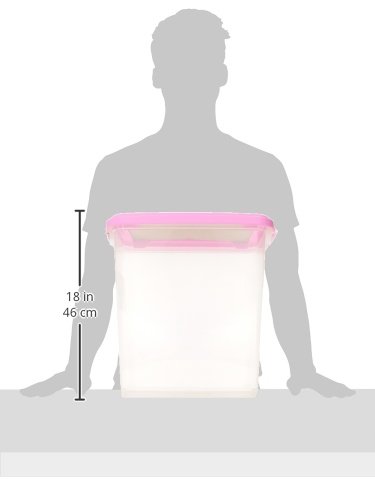 IRIS USA 3 Piece Airtight Pet Food Storage Container Combo, Pink MP-8/MP-1/SCP-2
