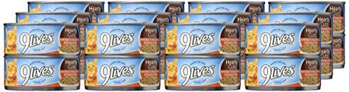 9Lives Hearty Cuts With Real Turkey, Chicken & Cheese In Gravy Wet Cat Food, 5.5Oz Cans (Pack Of 24)