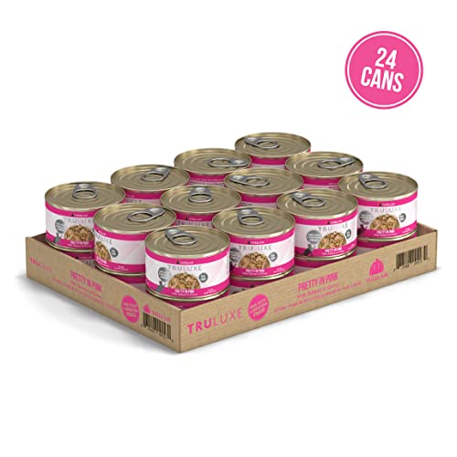 Weruva Truluxe Cat Food, Pretty In Pink With Wild-Caught Salmon In Gravy, 3Oz Can (Pack Of 24)