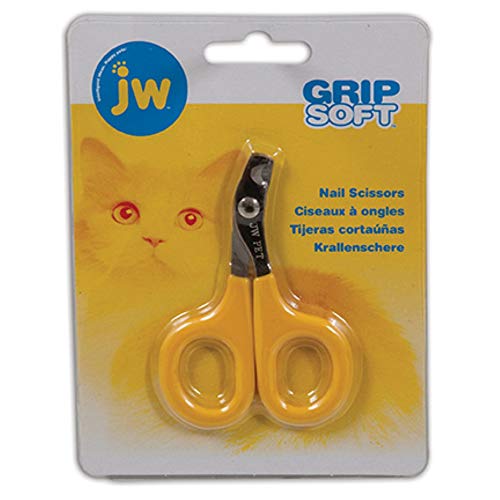 JW Pet Company GripSoft Cat Nail Clippers Non-Slip Handle One Size Fits All