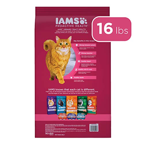 IAMS PROACTIVE HEALTH Adult Urinary Tract Health Dry Cat Food with Chicken, 16 lb. Bag
