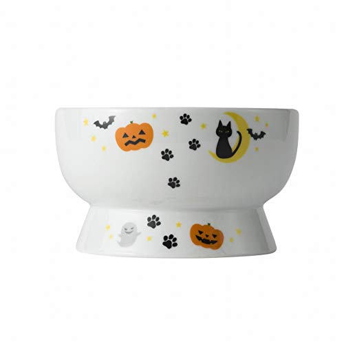 Necoichi Raised Stress Free Cat Water Bowl (Halloween Limited Edition, Regular)