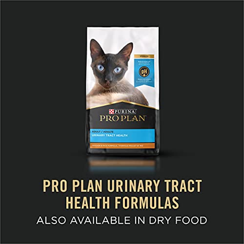 Purina Pro Plan Urinary Tract Health Pate Wet Cat Food, FOCUS Urinary Tract Health Formula With Salmon - (24) 3 oz. Pull-Top Cans, PRO PLAN Adult UTH Salmon