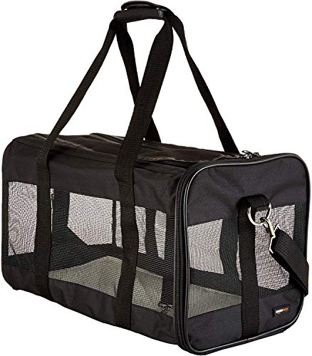 AmazonBasics Black Soft-Sided Pet Carrier - Large