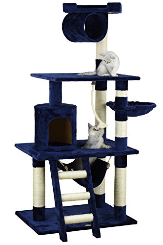Blue 62-Inch Cat Tree by Go Pet Club