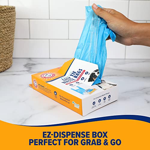 Arm & Hammer 71041 Easy-Tie Waste Bags, Blue, 75-Pack